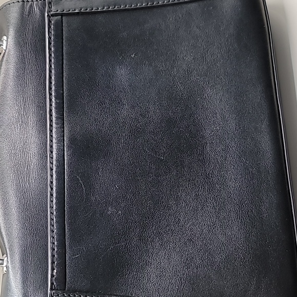 Michael Kors MK Whitney Leather Small Satchel Handbag Black Crossbody Neutral - Picture 10 of 12